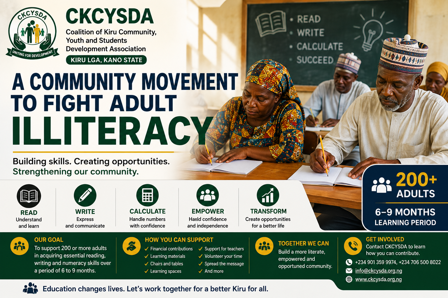 Launching a Community Adult Literacy Initiative in Kiru LGA